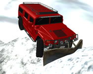 Winter snow plow jeep driving online